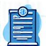 Icône d'audit de données et conformité RGPD